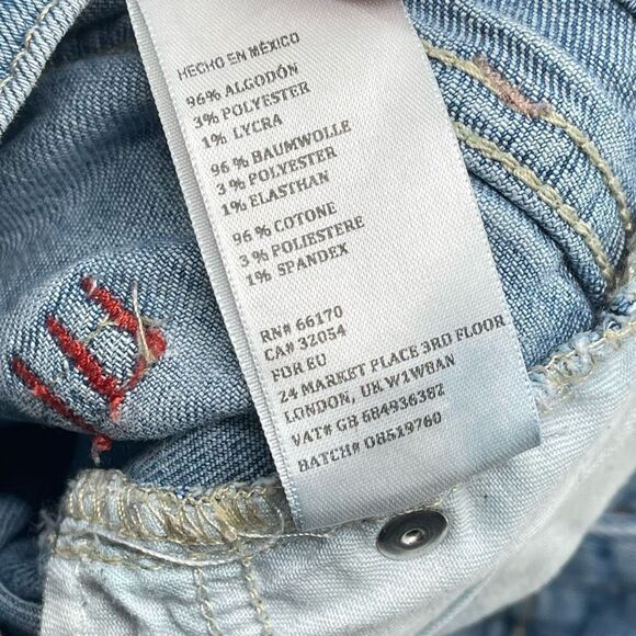 BDG Denim Womens Girlfriend Jeans Light Wash Stretch Mid Rise Blue Size 26 - Picture 10 of 12